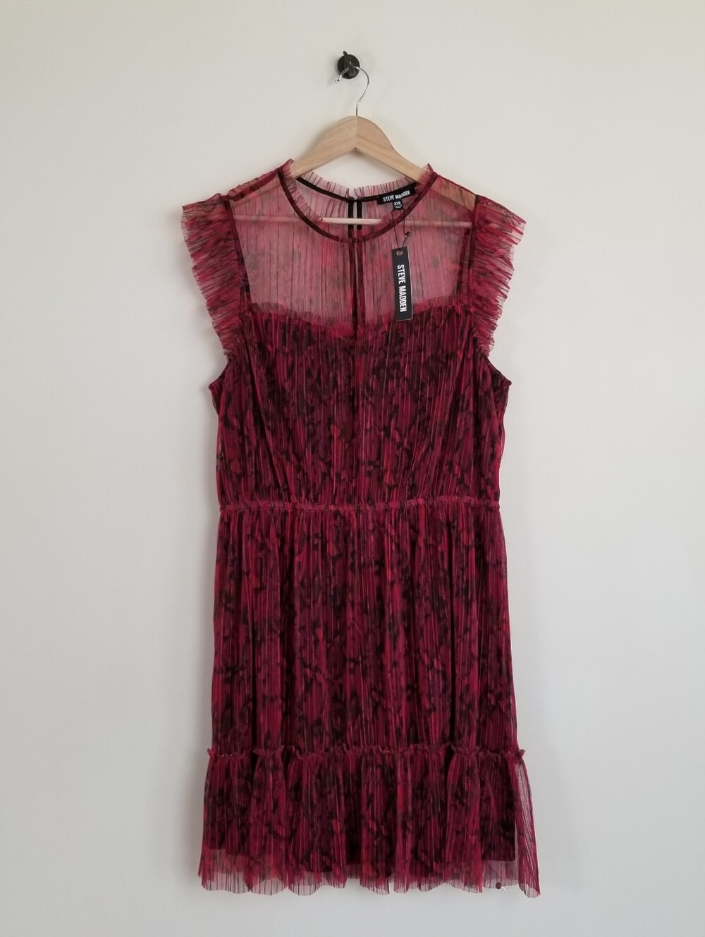 Steve Madden Sabrina Dress Dark Fuschia Size XXL Bust 41 NWT